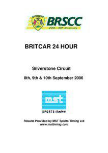 BRITCAR 24 HOUR  Silverstone Circuit