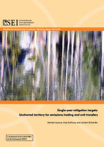 Climate change / United Nations Framework Convention on Climate Change / Carbon dioxide / Emissions trading / Kyoto Protocol / European Union Emission Trading Scheme / Clean Development Mechanism / Climate change mitigation / Certified Emission Reduction / Climate change policy / Carbon finance / Environment