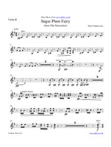 Sheet Music from www.mfiles.co.uk  Violin II Sugar Plum Fairy (from The Nutcracker)