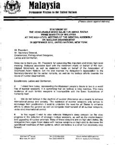 International security / Nuclear proliferation / Nuclear Non-Proliferation Treaty / Nuclear weapons convention / Nuclear disarmament / Disarmament / International Court of Justice advisory opinion on the Legality of the Threat or Use of Nuclear Weapons / 13 steps / New Agenda Coalition / International relations / Arms control / Nuclear weapons