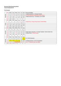 Munsang College (Hong Kong Island) School Calendar[removed]First Semester December