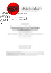 OFFPRINT  Characterization of the Flory-Huggins interaction parameter of polymer thermodynamics Travis H. Russell, Brian J. Edwards and Bamin Khomami