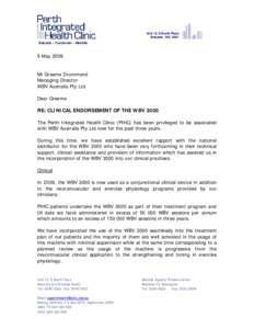 Microsoft Word - PIHC Letter of Endorsement for WBV 3000.doc