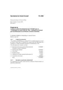 Secrétariat du Grand Conseil  PL 8490