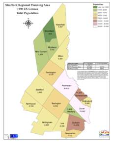 Strafford Regional Planning Area 1990 US Census Total Population Population