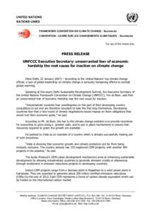 Climate change / Carbon finance / Clean Development Mechanism / Kyoto Protocol / Yvo de Boer / Emissions trading / Individual and political action on climate change / Flexible Mechanisms / Climate change acronyms / United Nations Framework Convention on Climate Change / Environment / Climate change policy