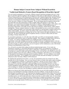 Computational linguistics / User interface techniques / Internet culture / Online chat / Talker / Speech recognition / University of Illinois at Urbana–Champaign / Sound recording and reproduction / Speech / Champaign County /  Illinois / Illinois / Education