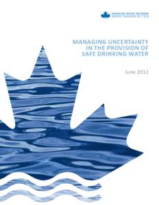 Managing uncertainty in the provision of safe drinking water