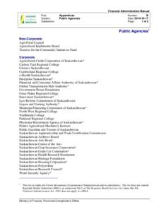 Appendix B Public Agencies