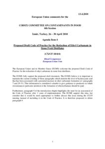 Agenda Item 4 -EU comments on ethylcarbamate[removed]rev  2.doc