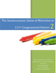 The Socioeconomic Status of Minorities in 111th Congressional District 2  Office of Health Disparities and Health Equity