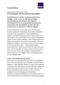 Microsoft Word - 20120724_Alber_Innovationspreis_v01.doc