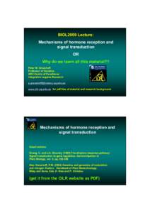 Microsoft PowerPoint - BIOL2009 PMG.lecture 16.ppt