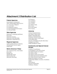 Pontoon Construction Project Distribution List