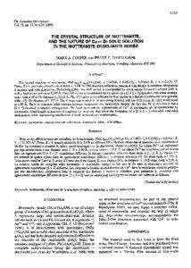 llt9 The Canadian Mineralogist Vol. 33, pp. I I[removed])