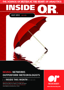 THE SCIENCE OF BETTER AT THE HEART OF ANALYTICS SIDEORINSIDEORINSIDEO INSIDE OR JULY 2012