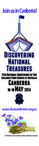 Join us in Canberra!  www.cbcaconference.org.au M. Westmacott © Australian National Botanic Gardens