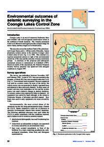 Environmental outcomes of seismic surveying in the Coongie Lakes Control Zone David Cockshell (Chief Petroleum Geophysicist, Petroleum Group, PIRSA)  Introduction