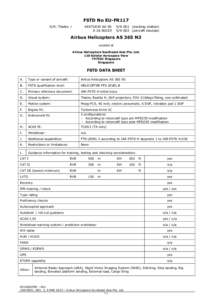 FSTD No EU-FR117 S/N: Thales[removed]AA 00 A[removed]