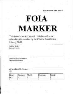 Case Number:  [removed]~F FOIA MARKER
