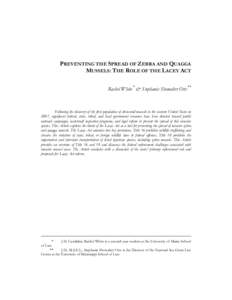 Phyla / Protostome / Animal law / Lacey Act / Quagga mussel / Zebra mussel / Lake Powell / Endangered Species Act / Mussel / Environment of the United States / Dreissenidae / Conservation in the United States