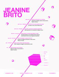 JEANINE BRITO APRIL 2015 SEPTPRESENT