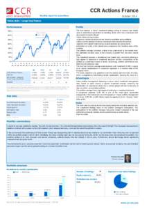 CCR Actions France Monthly report for subscribers October[removed]Value style - Large Cap France