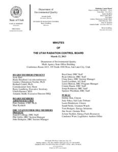 Environmental economics / EnergySolutions / War / Depleted uranium / Lundberg / Utah / Salt Lake City / Low level waste / Radioactive waste / Environment / Chemistry