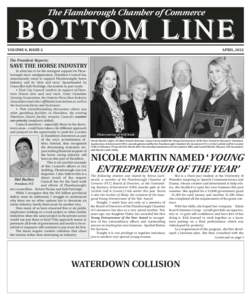 The Flamborough Chamber of Commerce  BOTTOM LINE VOLUME 9, ISSUE 2  APRIL, 2012