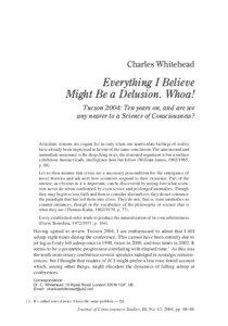 Charles Whitehead  Everything I Believe
