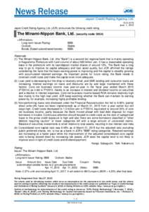 Credit rating agency / Finance / Credit risk / United States housing bubble / Credit rating / Nationally recognized statistical rating organization / Bonds / Municipal bond / High-yield debt / Financial economics / Economics / Credit