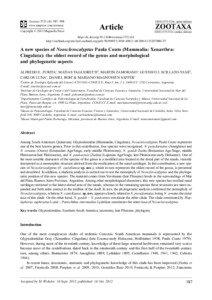 A new species of Neosclerocalyptus Paula Couto (Mammalia: Xenarthra: Cingulata): the oldest record of the genus and morphological and phylogenetic aspects