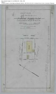 Plan of Federal Supply Co. lot at Midland No. 1 Mine, 1904 Folder 27 CONSOL Energy Inc. Mine Maps and Records Collection, [removed], AIS[removed], Archives Service Center, University of Pittsburgh 