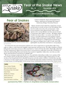 Year of the Snake News No. 12 December 2013