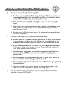 The Lutheran Evangelical Protestant Church / 99th United States Congress / Emergency Planning and Community Right-to-Know Act / Local Emergency Planning Committee