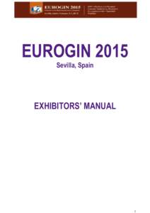 EUROGIN 2015 EXHIBITORS' MANUAL Final