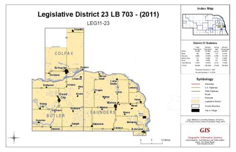 Index Map  Legislative District 23 LB[removed]Howells  LEG11-23