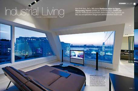 WOHNENnew york  Industrial Living TEXT DANIELA JASCH  New York Style, Teil 2. Mit einem Penthouse mitten im hippen