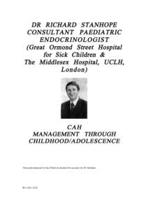 Adrenal gland disorders / Human development / Adolescence / Intersexuality / Developmental biology / Puberty / Precocious puberty / Glucocorticoid / Childhood / Health / Medicine / Pediatrics