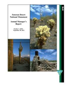 Sonoran Desert / Bureau of Land Management / Conservation in the United States / United States Department of the Interior / Wildland fire suppression / Ironwood Forest National Monument / National Landscape Conservation System / Grazing / Sonoran Desert National Monument / Environment of the United States / Land management / Protected areas of the United States