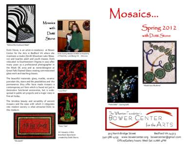 Mosaics…  Mosaics Spring 2012