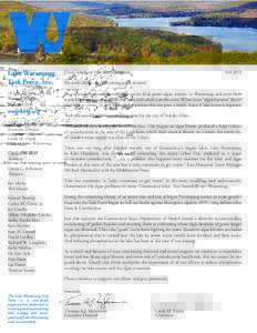 Lake Waramaug Task Force, Inc. Dear Friends of Lake Waramaug:  19 Sackett Hill Road