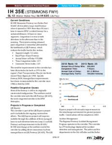 Mobility Investment Priorities Project  Dallas/Fort Worth IH 35E