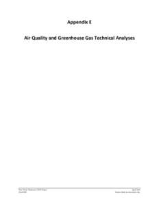 Appendix E Air Quality and Greenhouse Gas Technical Analyses Pure Water Monterey GWR Project Draft EIR