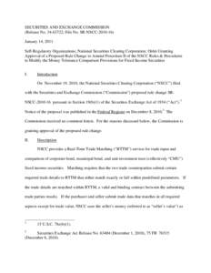 Order Granting Approval of a Proposed Rule Change to Amend Procedure II of the NSCC Rules & Procedures to Modify the Money Tolerance Comparison Provisions for Fixed Income Securities