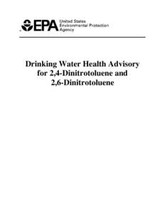 Drinking Water Health Advisory for 2,4-Dinitrotoluene and 2,6-Dinitrotoluene