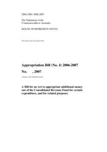 Appropriation Bill (No