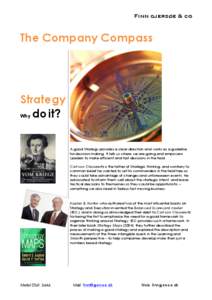 Finn gjersøe & co  The Company Compass Strategy Why do it?