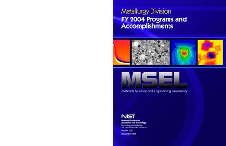 On the Cover: Fig. 1 – (on left, on back cover) Ferromagnetic resonance measurements of a Permalloy film on a specially roughened copper substrate as a function of applied field direction. These measurements are part 