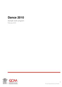 Dance 2010 Sample work program